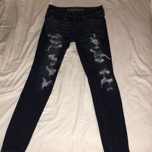 american eagle ripped jeans size 4